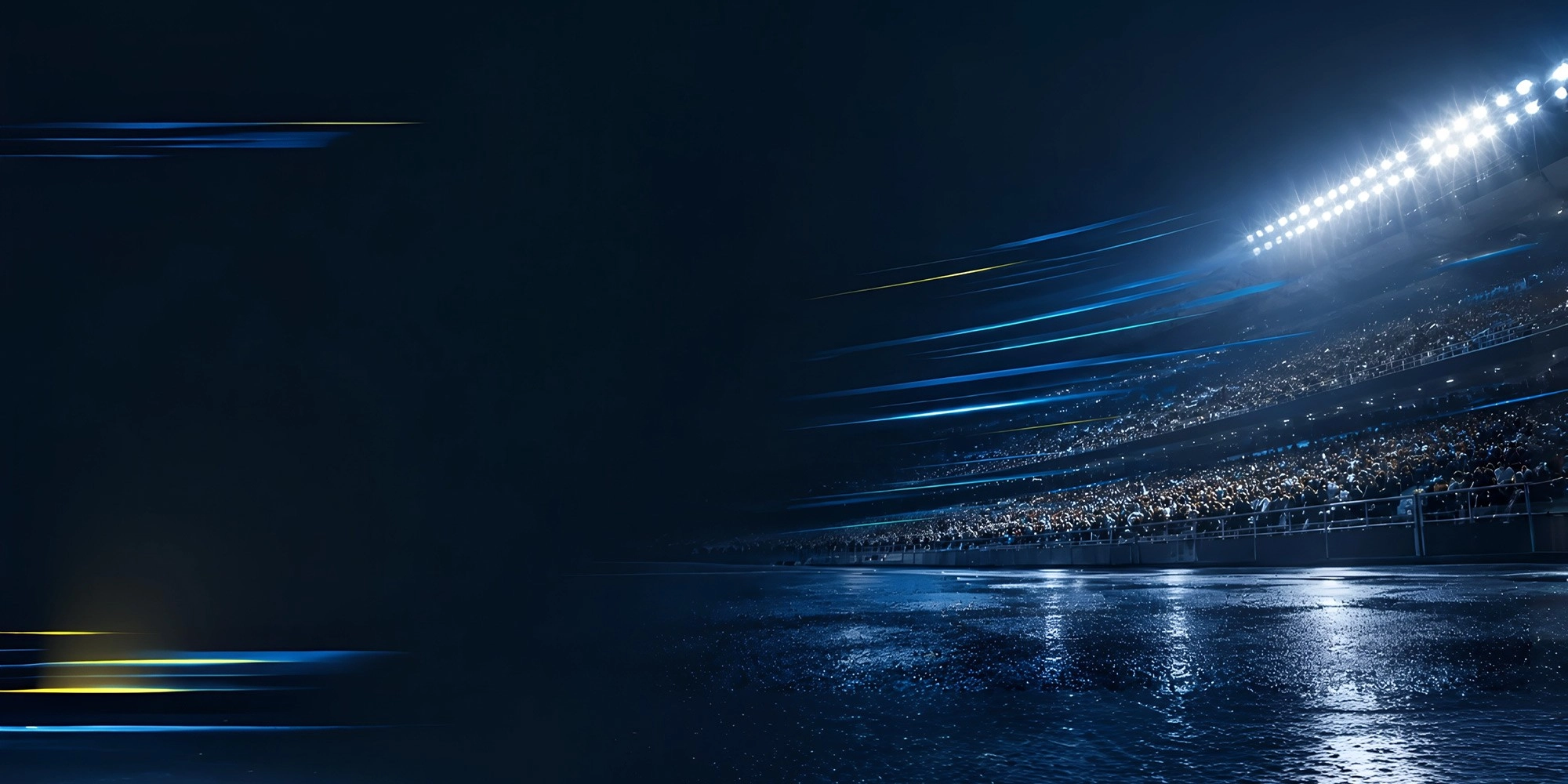 Packed stadium under floodlights - Tournament Ready Sale