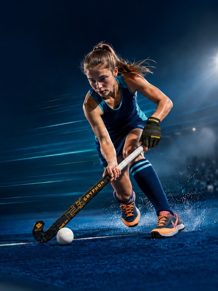 Just Hockey player driving the ball - Tournament Ready Sale