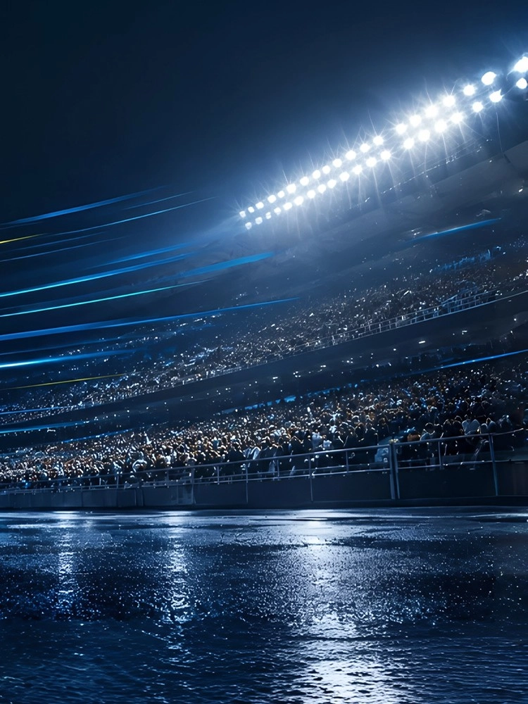 Packed stadium under floodlights - Tournament Ready Sale