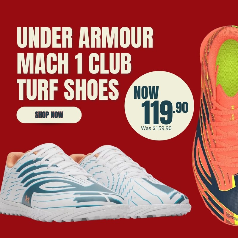 Under Armour Mach 1 Club Turf Shoes - Now $119.90