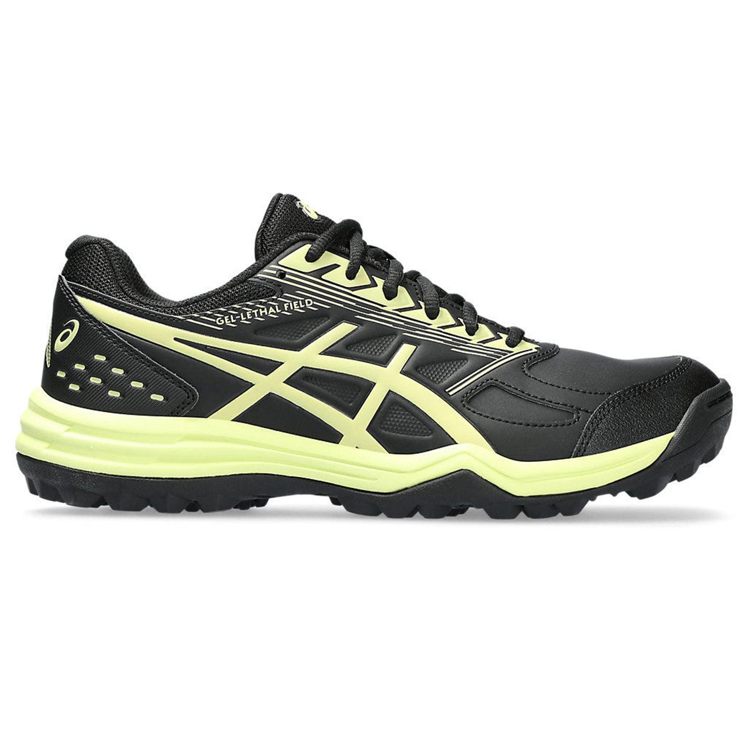 Asics Gel Lethal Field Men s Shoes Black Glow Yellow Hockey Shoes Just Hockey Asics 2023 24