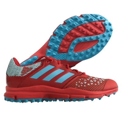 Adidas Zone Dox Men s Shoes Scarlet Blue Hockey Shoes Just Hockey Adidas 2018 Clearout